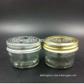 4oz custom made cone-shaped glass food storage jar caviar jar with lug cap